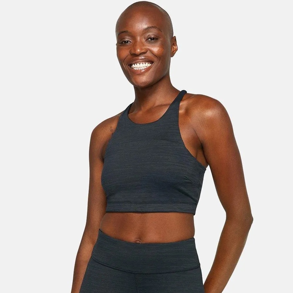 outdoor voices sports bra (tech sweat crop top navy)